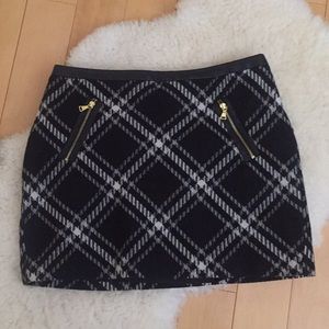 Express Checkered Mini-Skirt